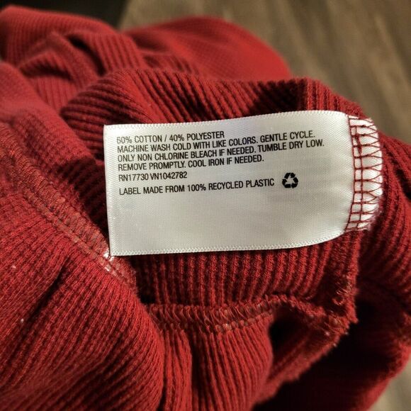 Wild Fable Holiday Crimson Long Sleeved Waffle Knit Dress Like New Women's XS - Picture 8 of 8